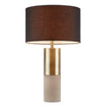 Concrete Table Lamp Black Cotton