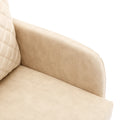 Coolmore Convertible Sleeper Sofa Bed, Modern Velvet Loveseat Couch With Pull Out Bed, Small Beautiful Seat Futon Sofa Bed With Headboard, 2 Pillows & Side Pockets For Living Room Camel Pu