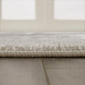 Tiled Border Area Rug Beige Cream Polyester