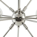 Paige 12 Light Chandelier With Oversized Globe Bulbs Silver Cotton