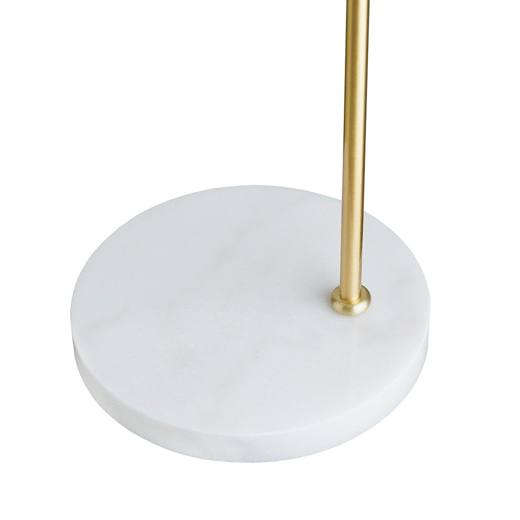 Auburn 24" H Table Lamp With Marble Base Gold Cotton