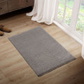 Super Soft Polyester Shag Area Rug Grey Polyester