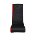 Foldable Gaming Chair With Onboard Speakers Black Red Polyester