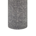 Embossed Ceramic Table Lamp Grey Polyester