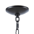 Brighton 6 Light Farmhouse Metal Chandelier Matte Black Cotton