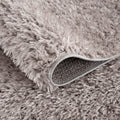 Super Soft Polyester Shag Area Rug Grey Polyester