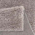 Super Soft Polyester Shag Area Rug Grey Polyester