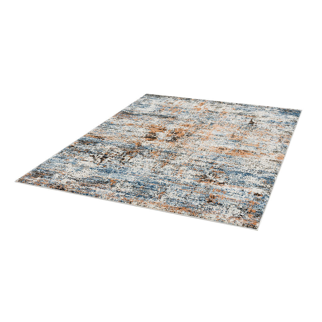 Abstract Area Rug Multi Polyester