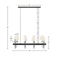 8 Light Traditional Chandelier With Drum Shades Black Silver Polyester