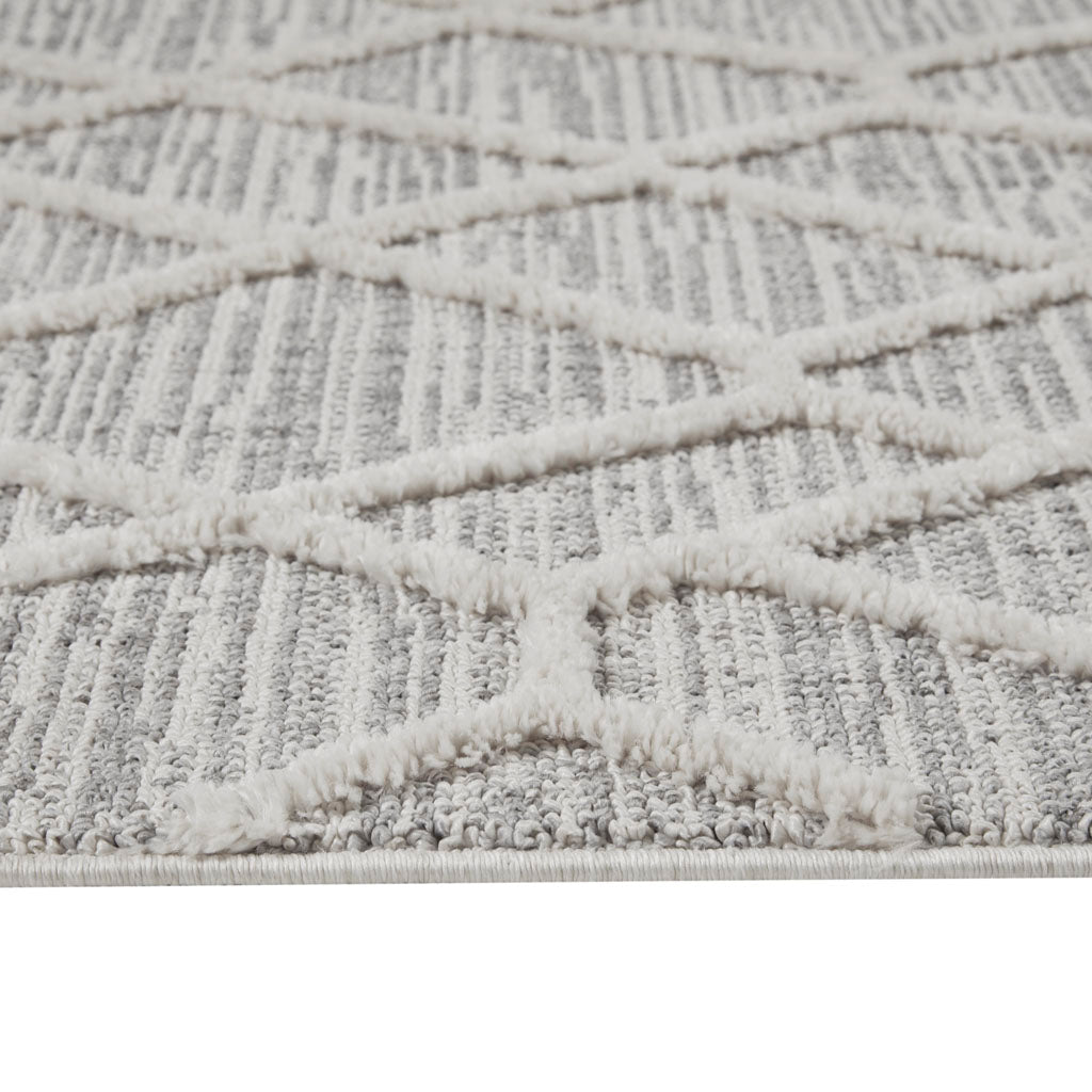 Terni Pebble Indoor Area Rug Gray Cream Polyester