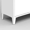 3 Drawer All Steel Shoe Cabinet, Freestanding Shoe Rack Storage Organizer With Flip Door, Modern Tipping Bucket Shoe Cabinet For Entryway, Hallway, Bedroom, White Requires Assembly White Steel