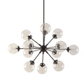 Paige 12 Light Chandelier With Oversized Globe Bulbs Bronze Cotton