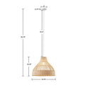 Bell Shaped Bamboo Pendant Natural Bamboo