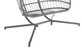 2 Person Outdoor Rattan Hanging Chair Patio Wicker Egg Chair Yes Sectional Light Gray Uv Resistant Frame Water Resistant Cushion Garden & Outdoor American Design 2 Person Seating Group Polyester Rattan