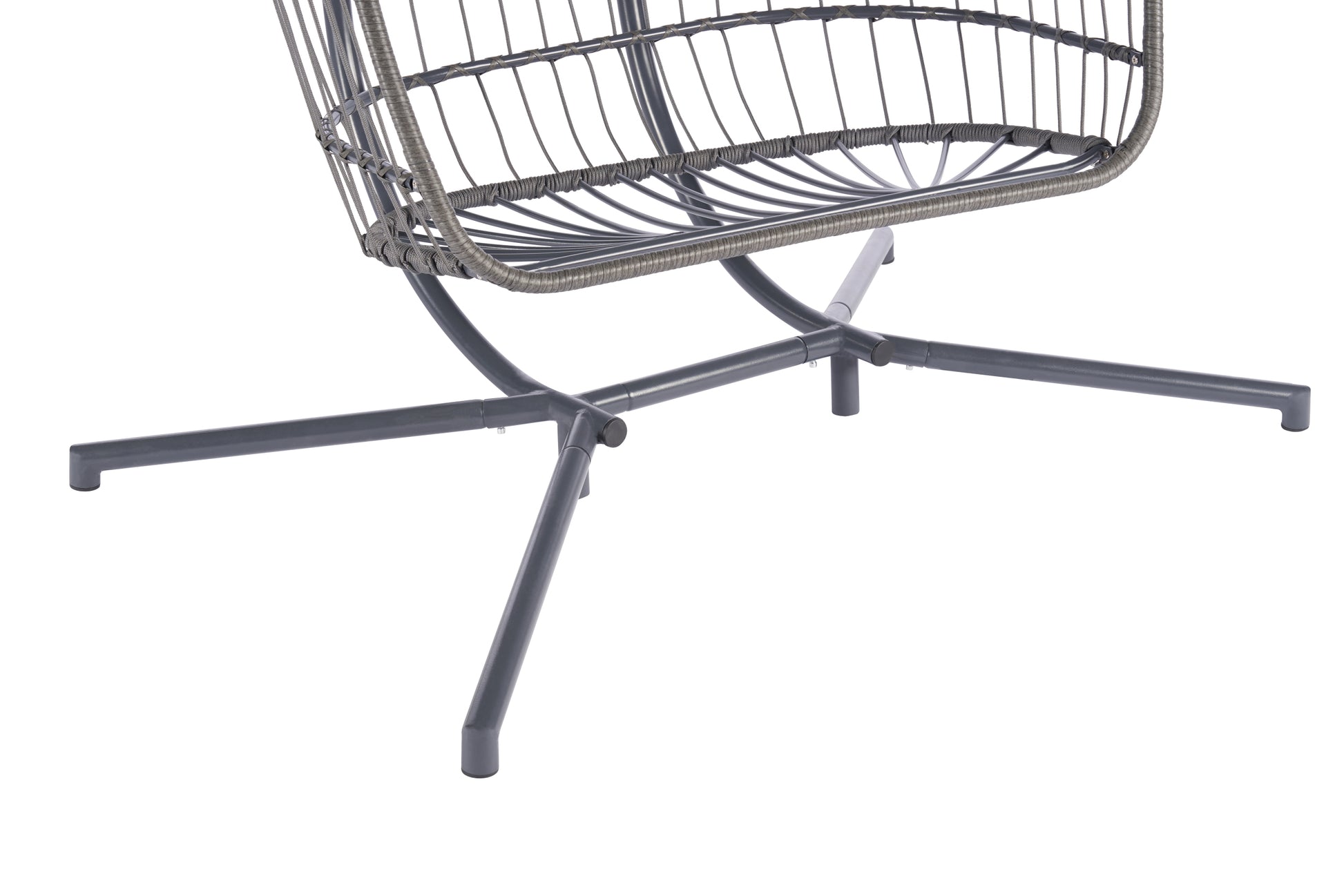 2 Person Outdoor Rattan Hanging Chair Patio Wicker Egg Chair Yes Sectional Dark Gray Uv Resistant Frame Water Resistant Cushion Garden & Outdoor American Design,American Traditional 2 Person Seating Group Polyester Rattan