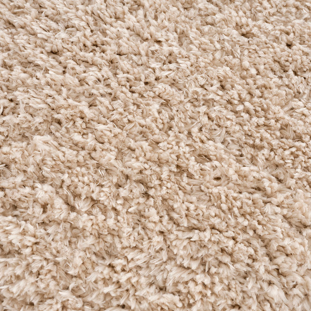 Super Soft Polyester Shag Area Rug Cream Polyester