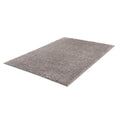 Super Soft Polyester Shag Area Rug Grey Polyester