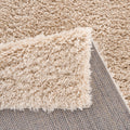 Super Soft Polyester Shag Area Rug Cream Polyester