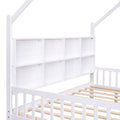 Wooden Full Size House Bed With 2 Drawers,Kids Bed With Storage Shelf, White Expected Arrival Time: 5.15 White Solid Wood