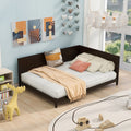 Full Size Wood Daybed Sofa Bed, Espresso Espresso Solid Wood Mdf