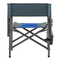 1 Piece Padded Folding Outdoor Chair With Storage Pockets,Lightweight Oversized Directors Chair For Indoor, Outdoor Camping, Picnics And Fishing,Blue Grey Blue Grey Steel