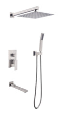 Ceiling Mounted Shower System Combo Set With Handheld And 16