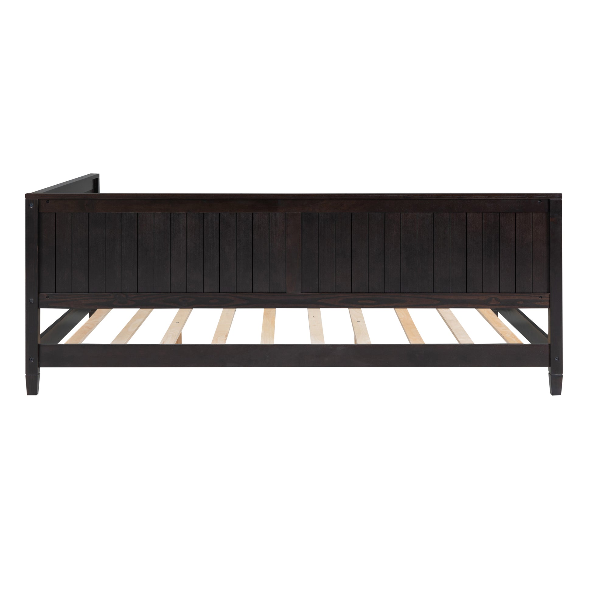 Full Size Wood Daybed Sofa Bed, Espresso Espresso Solid Wood Mdf