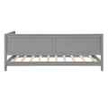 Twin Size Wood Daybed Sofa Bed, Gray Gray Solid Wood Mdf