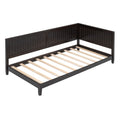 Twin Size Wood Daybed Sofa Bed, Espresso Espresso Solid Wood Mdf