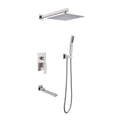 Ceiling Mounted Shower System Combo Set With Handheld And 16