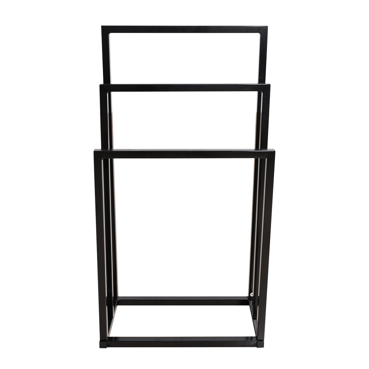 Metal Freestanding Towel Rack 3 Tiers Hand Towel Holder Organizer For Bathroom Accessories, Black Black Bedroom Metal