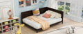 Full Size Wood Daybed Sofa Bed, Espresso Espresso Solid Wood Mdf