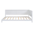 Full Size Wood Daybed Sofa Bed, White White Solid Wood Mdf