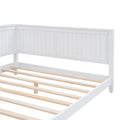 Full Size Wood Daybed Sofa Bed, White White Solid Wood Mdf