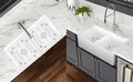 Farmhouse Apron Front White Ceramic Kitchen Sink White Ceramic