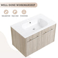 30 Inch Wall Mounted Bathroom Vanity Kd Packing Bvc04730Weo White Oak 2 Bathroom Wall Mounted Plywood