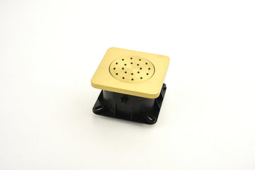 Concealed Installation Body Jet Shower Spa Square Massage Jets Spray Body Shower Bodyspray 3Pcs Gold Abs