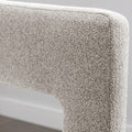 Contemporary Designed Fabric Upholstered Accent Chair Dining Chair For Living Room, Bedroom, Dining Room, Gray Gray Linen