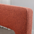 Contemporary Designed Fabric Upholstered Accent Chair Dining Chair For Living Room, Bedroom, Dining Room, Orange Orange Linen