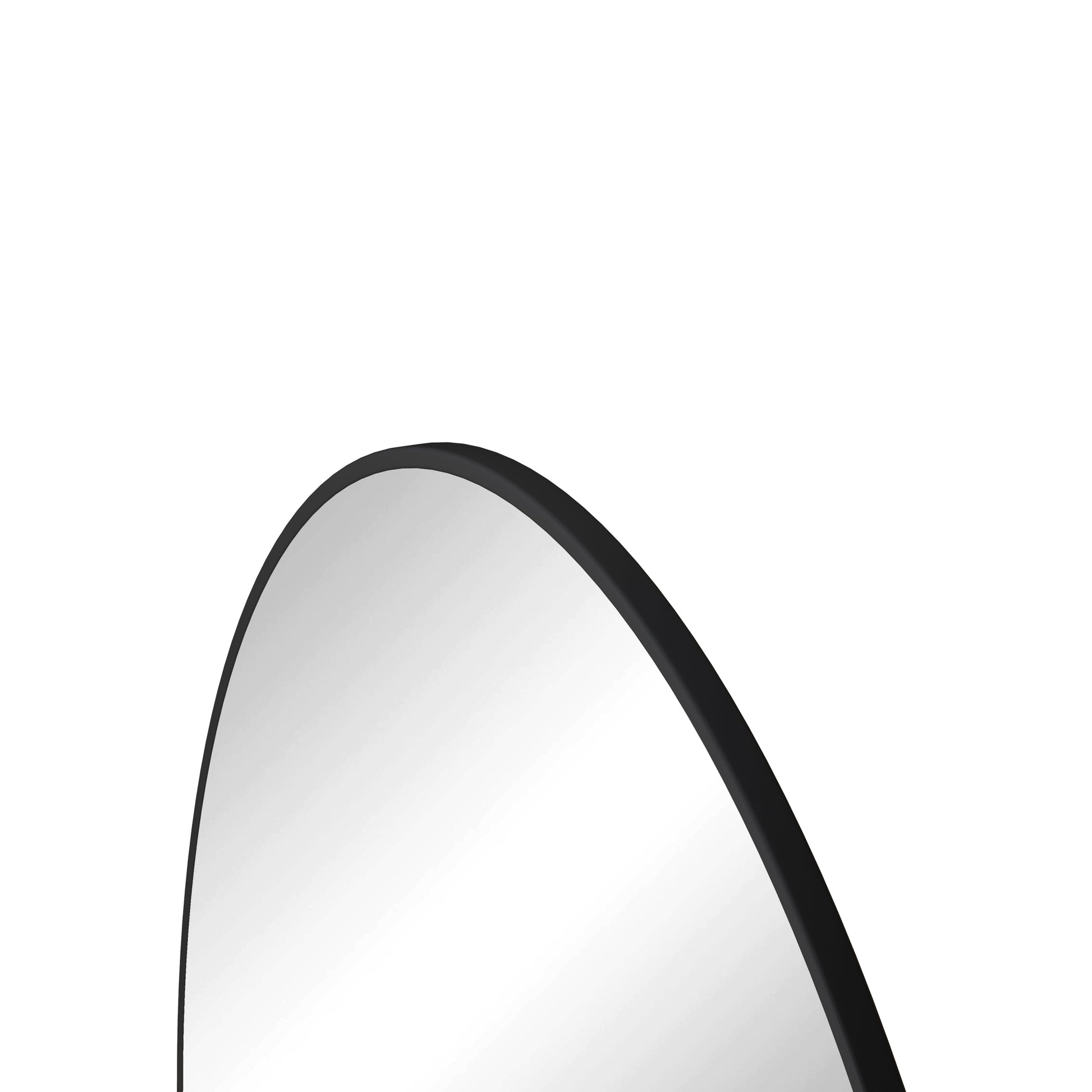 Wall Mirror 42 Inch Black Circular Mirror Metal Framed Mirror Round Vanity Mirror Dressing Mirror, For Bathroom, Living Room, Bedroom Wall Decor Black Glass