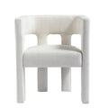 Contemporary Designed Fabric Upholstered Accent Chair Dining Chair For Living Room, Bedroom, Dining Room, Beige Beige Linen