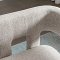 Contemporary Designed Fabric Upholstered Accent Chair Dining Chair For Living Room, Bedroom, Dining Room, Gray Gray Linen
