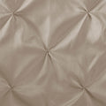 Tufted Semi Sheer Shower Curtain Taupe Cotton