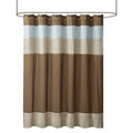 Faux Silk Shower Curtain Blue Polyester