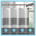 Shower Curtain With 3M Treatment Taupe Polyester