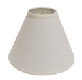 Deep Cone Hardback Lampshade With Washer Fitter, Off White Fabric Lampshade For Table Lamps, Natural Linen, 6