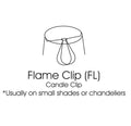 Slant Swirled Side Pleat Chandelier Lampshade With Flame Clip, Oyster Set Of 6 White Silk