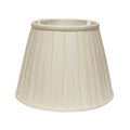 Slant Linen Box Pleat Softback Lampshade With Washer Fitter, White White Linen