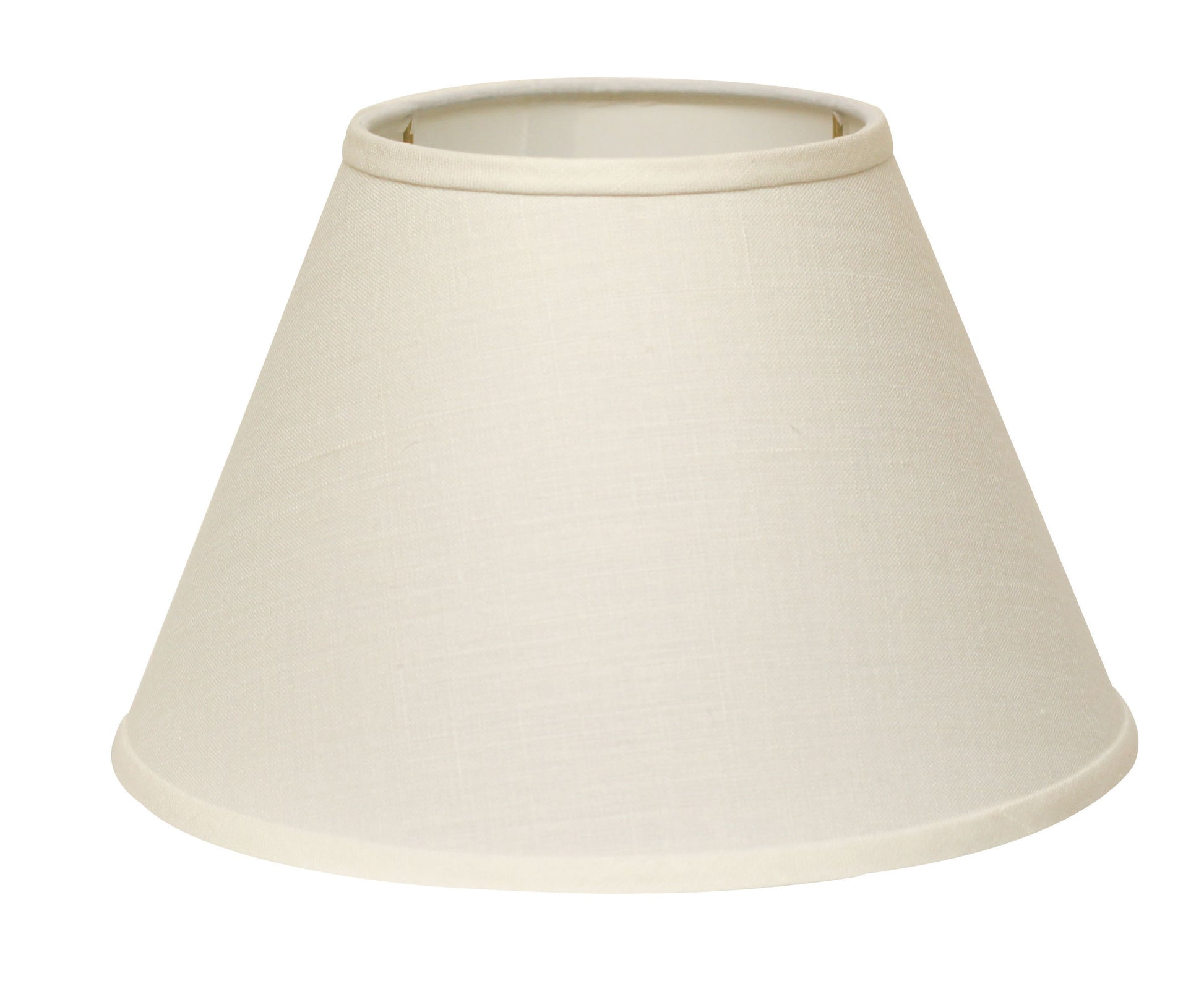 Slant Empire Hardback Lampshade With Washer Fitter, White White Linen