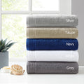 100% Cotton Quick Dry 12 Piece Bath Towel Set Navy Cotton